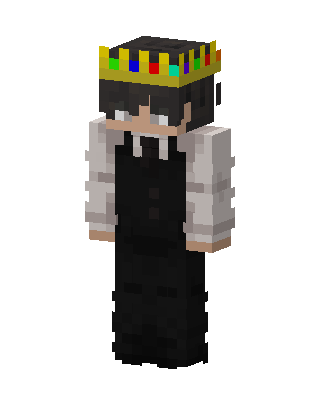 Crowned Black Suit skin, 3D preview