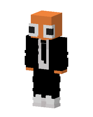 Orange Suit Guy skin, 3D preview