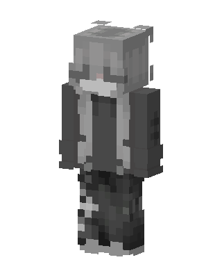 Gray Hoodie Boy Minecraft anime skin
