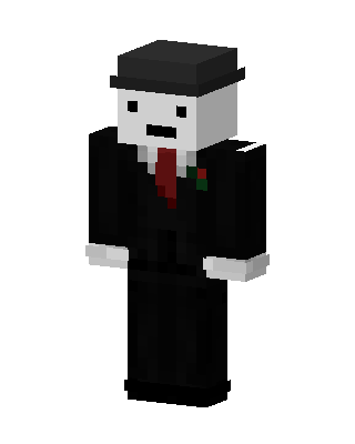 Bowler Hat Gentleman skin, 3D preview