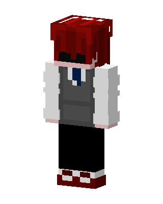 Red Holiday Boy skin, 3D preview
