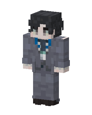 Gray Suit Gentleman skin, 3D preview