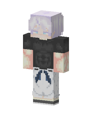 Gojo Satoru Minecraft cute skin