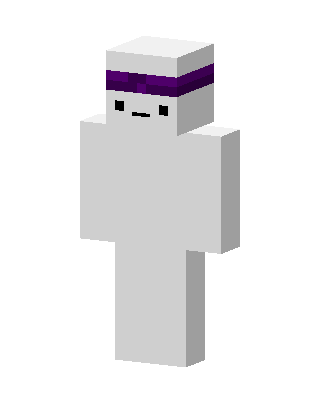 Purple Blindfold skin, 3D preview