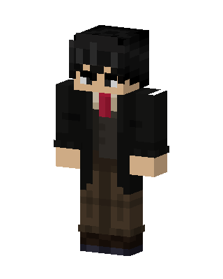 Red Tie Gentleman skin, 3D preview