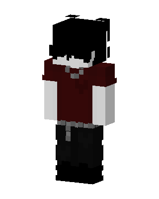 Black Emo Boy Minecraft goth skin