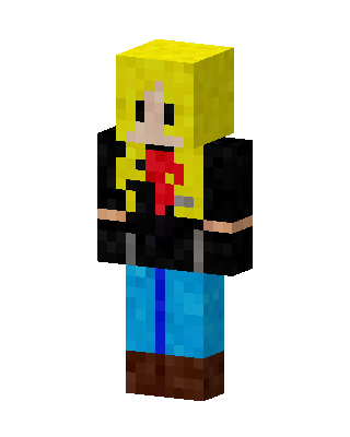Blonde Biker Girl Minecraft skin