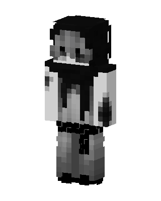 Grayscale Ghost skin, 3D preview