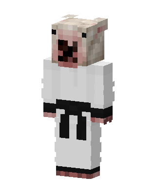 White Animal skin, 3D preview