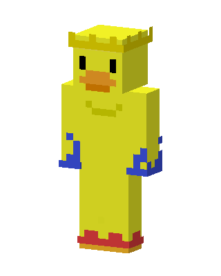 Rubber Duck King skin, 3D preview