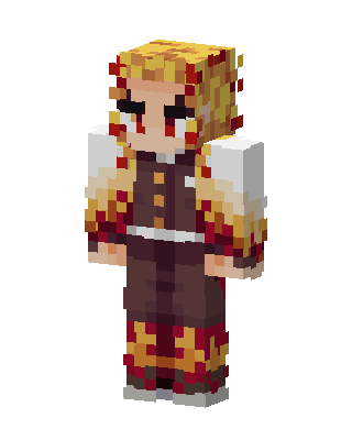 Rengoku Minecraft skin