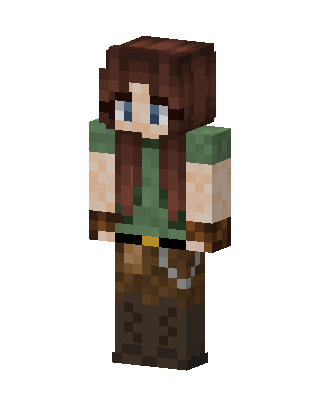 Brown Hero Girl Minecraft skin