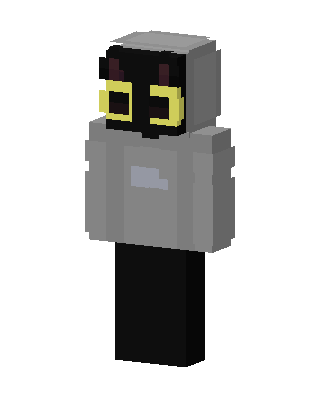 Gray Hoodie skin, 3D preview