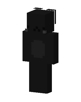 Black Goth skin, 3D preview