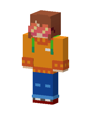 Orange Hoodie Kid Minecraft skin