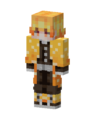 Zenitsu Agatsuma skin, 3D preview