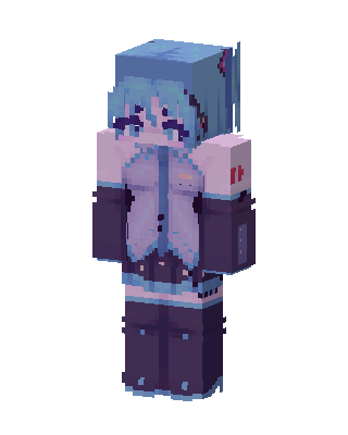 Hatsune Miku skin, 3D preview
