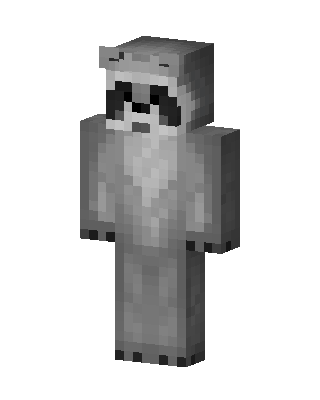 Gray Masked Animal skin, 3D preview