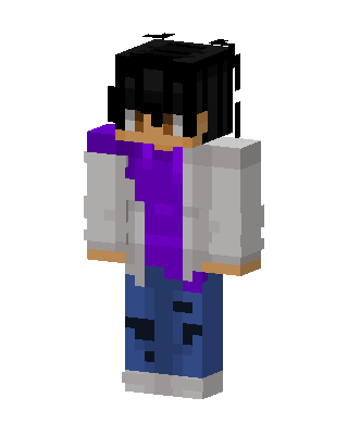Casual Hoodie Guy skin, 3D preview