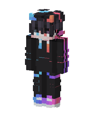 Neon Hoodie Minecraft aesthetic skin