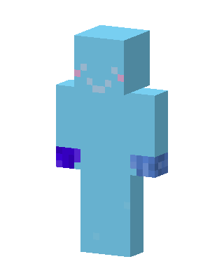 Blue Blob skin, 3D preview