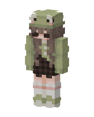 Green Soldier Girl Minecraft skin