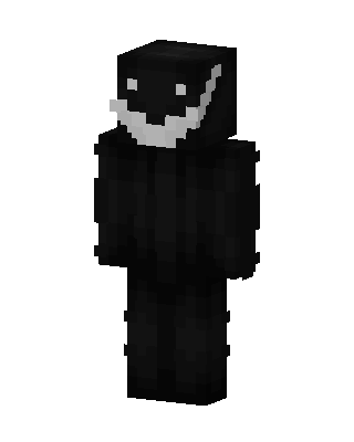 Black Caped Villain Boy skin, 3D preview