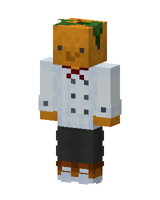White Masked Chef skin, 3D preview