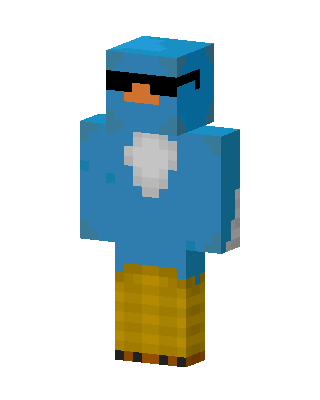 Cool Blue Bird Minecraft skin