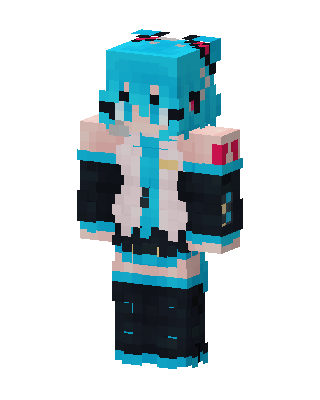 Hatsune Miku skin, 3D preview