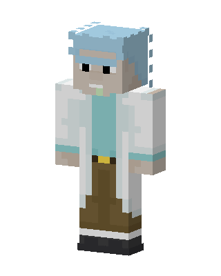 White Player Boy skin, 3D preview