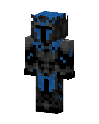 Azure Knight skin, 3D preview