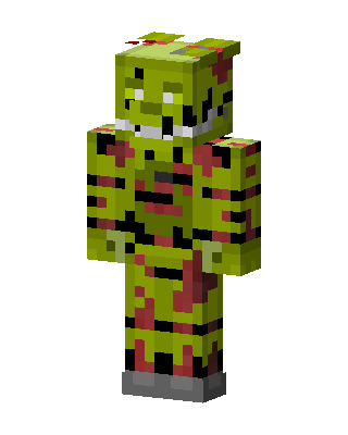 Springtrap Minecraft green skin