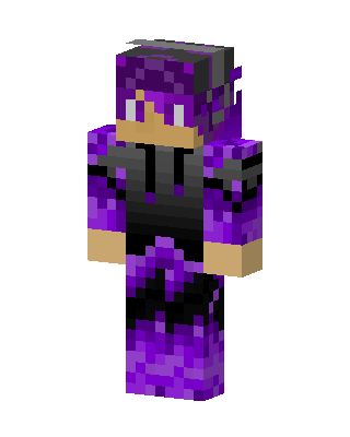 Purple Flame Hoodie Minecraft skin