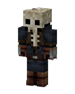 Gray Masked Villain Minecraft skin