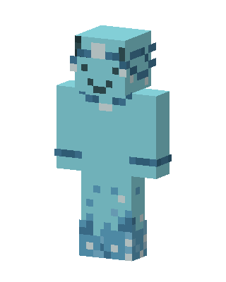 Teal Mob skin, 3D preview