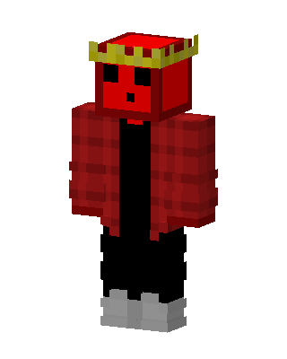 Crowned Red Slime skin, 3D preview