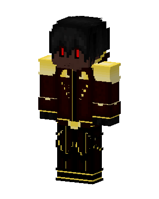 Black Glowing Villain Boy Minecraft goth skin