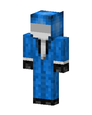 Blue Masked Hero Boy skin, 3D preview