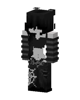 Black Villain Girl Minecraft black skin