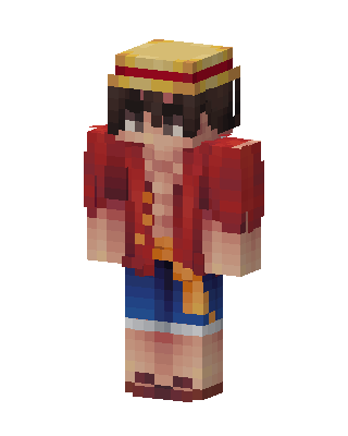 Monkey D. Luffy skin, 3D preview