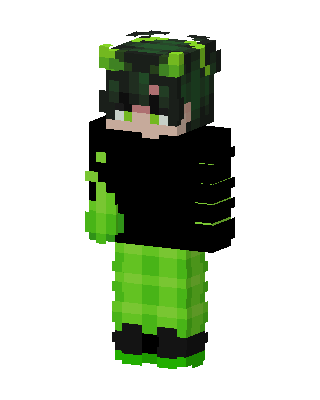 Green Ninja Boy skin, 3D preview