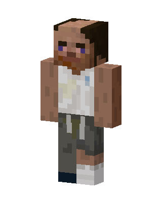 Scruffy Trevor skin, 3D preview