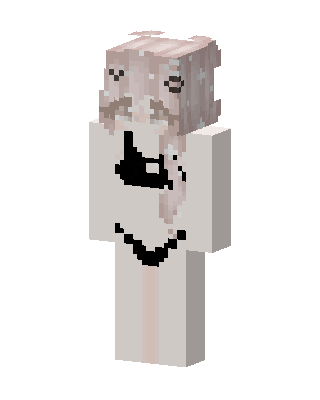 White Player Girl skin, 3D preview