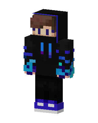 Neon Hoodie skin, 3D preview
