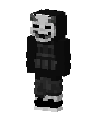 Black Gamer Boy skin, 3D preview