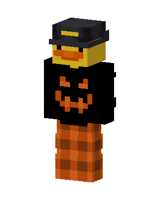 Pumpkin Duck skin, 3D preview