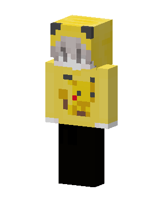 Pikachu Hoodie skin, 3D preview