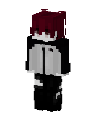 Crimson Hoodie skin, 3D preview