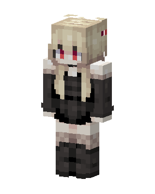Gothic Maid Minecraft cute skin
